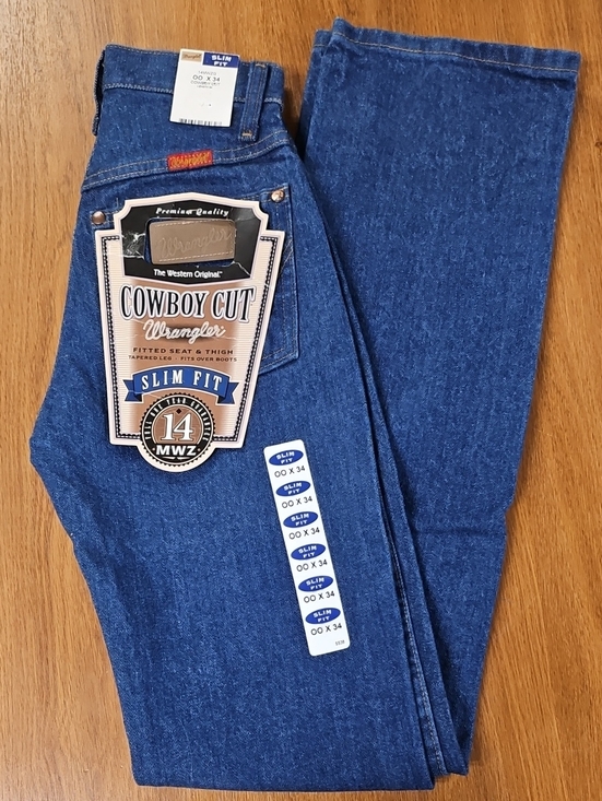 Wrangler Denim - Wrangler Cowboy Cut Slim Fit Jeans - Blue Denim 00X34